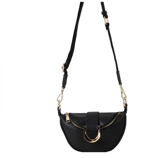 Seidenfelt Handtasche Schwarz Mit Goldkette SEIDENFELT MANUFAKTUR